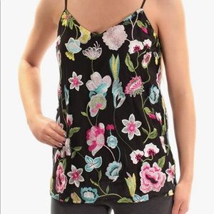 Cynthia Rowley Floral Embroidered Cami